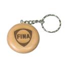 Maple Round Laser-Etched Key Ring