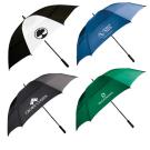 62" Wind-Resistant Golf Umbrella with Fiberglass Shaft and Ribs