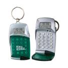 High-Tech Calculator with Clock Keyring