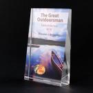Full-Color Lead Crystal Large Vertical Incline Award - 4" x 6"