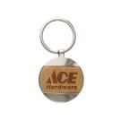 Beechwood Die Cast Keyring - Round