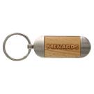 Beechwood Die Cast Keyring - Oblong