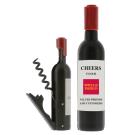 Wine Bottle Shape Corkscrew and Bottle Cap Opener