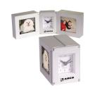 Folding Cube Clock with Dual Photo Frames