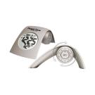 Die-Cast World Time Desk Alarm Clock with Thermometer