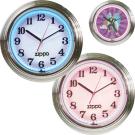 15"-Diameter, Chrome-Plated Neon Wall Clock