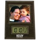 Leather Photo Frame with LCD Clock
