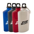 22 oz. Aluminum Canteen with Carabiner Clip & Key Ring