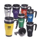 Stainless Steel "Large-Grip" Mug with Closure Top