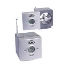 USB-Powered Desktop Fan/Clock Radio