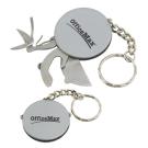 Stainless Steel Multi-Tool Disk with Keychain
