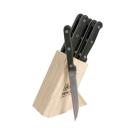 6-Piece Stainless Steel Steak Knife Set with Wooden Block