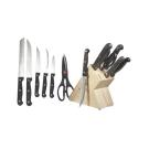 6-Piece Stainless Steel Knife Set with Wooden Block